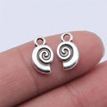 7x12mm 0.5g Antique Silver Zinc Alloy Conch Shell Charm Pendant for Ocean Theme Jewelry Making