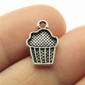 15x10mm 0.8g Multicolor Zinc Alloy Cake Charm Pendant for DIY Food Theme Jewelry Making