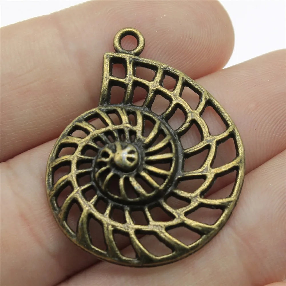 35x27mm 3.8g Multicolor Zinc Alloy Swirl Charm Pendant for DIY Bracelet Necklace Jewelry Making
