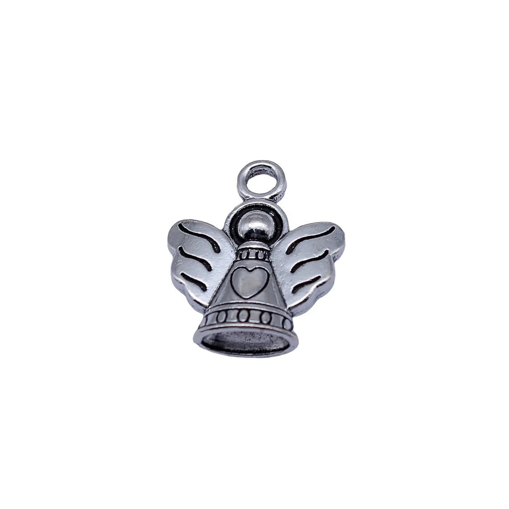 23x20x7mm 4.2g Antique Silver Zinc Alloy Angel Charm Pendant for DIY Necklace Bracelet Jewelry Making
