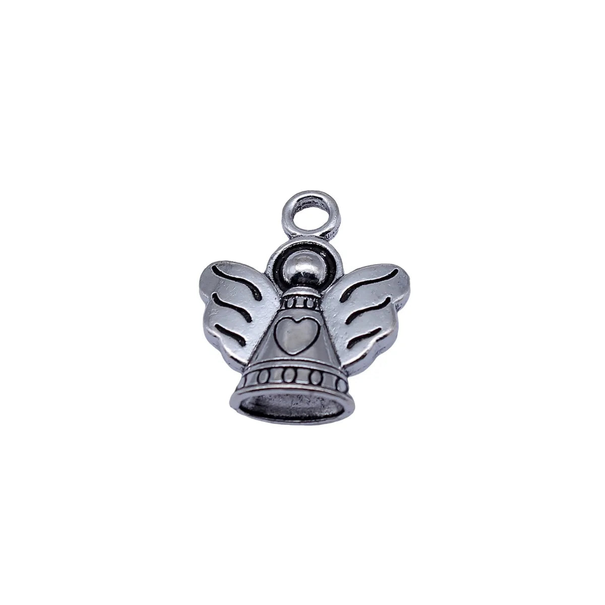 23x20x7mm 4.2g Antique Silver Zinc Alloy Angel Charm Pendant for DIY Necklace Bracelet Jewelry Making