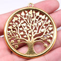 57x53mm 16.9g Multicolor Zinc Alloy Tree of Life Charm Pendant for DIY Necklace Bracelet Making
