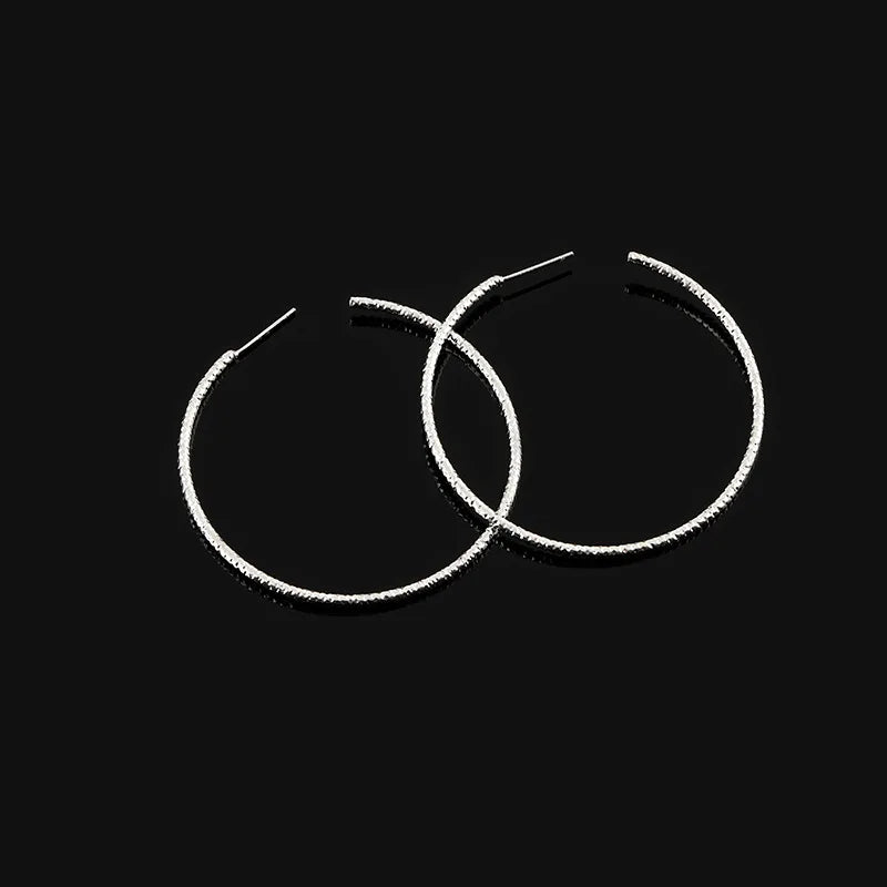 Vintage Faceted Alloy Big Round Hoop Stud & Clip On No Piercing Hong Kong Style Statement Earrings