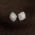 Luxury Daisy Flower Stud Earrings Copper Micro Paved Zircon Pearl Petal Jewelry