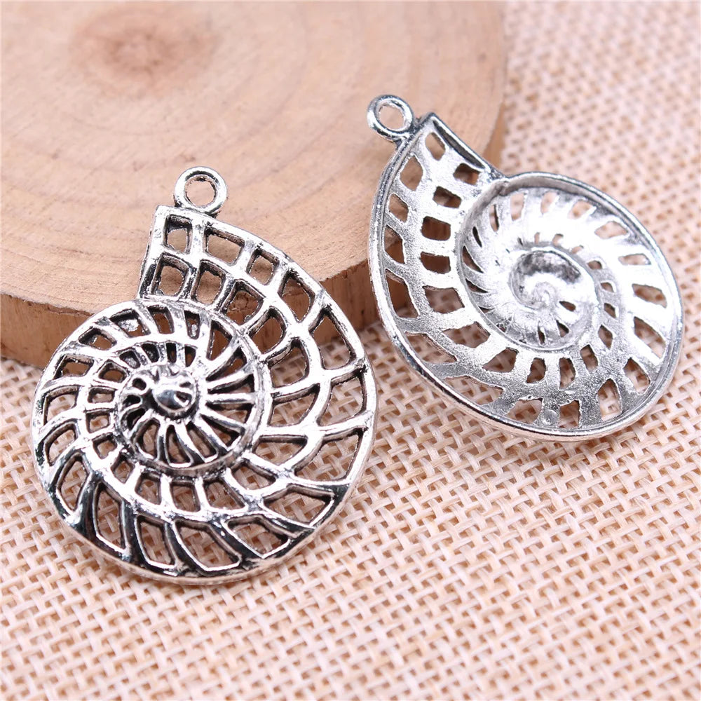 35x27mm 3.8g Multicolor Zinc Alloy Swirl Charm Pendant for DIY Bracelet Necklace Jewelry Making