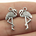 23x12mm 1g Zinc Alloy Flamingo Bird Charm Pendant for DIY Necklace Bracelet Earring Jewelry Making