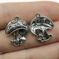 22x18mm 2.6g Multicolor Zinc Alloy Mushroom Charm Pendant for DIY Necklace Bracelet Jewelry Making