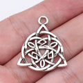 26x30mm 3.2g Antique Silver Zinc Alloy Celtic Knot Charm Pendant for DIY Necklace Bracelet Making