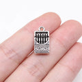 17x9mm 2g Antique Silver Zinc Alloy Crayon Charm Pendant for DIY School Theme Jewelry Making