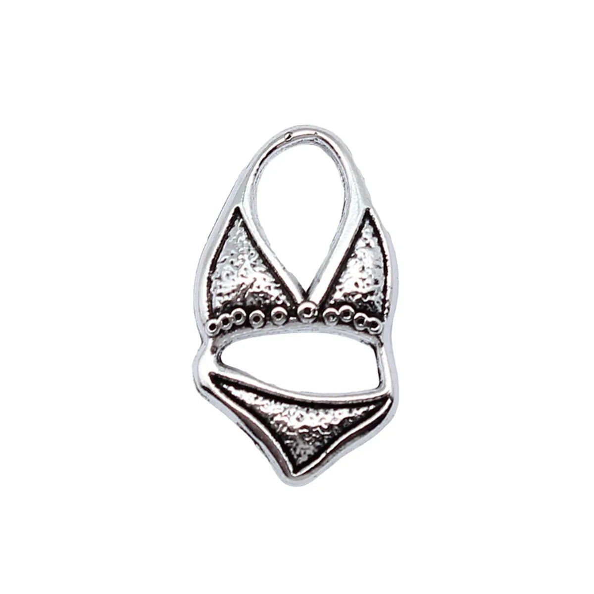 21x12mm 1g Antique Silver Zinc Alloy Bikini Charm Pendant for Summer DIY Necklace Bracelet Making