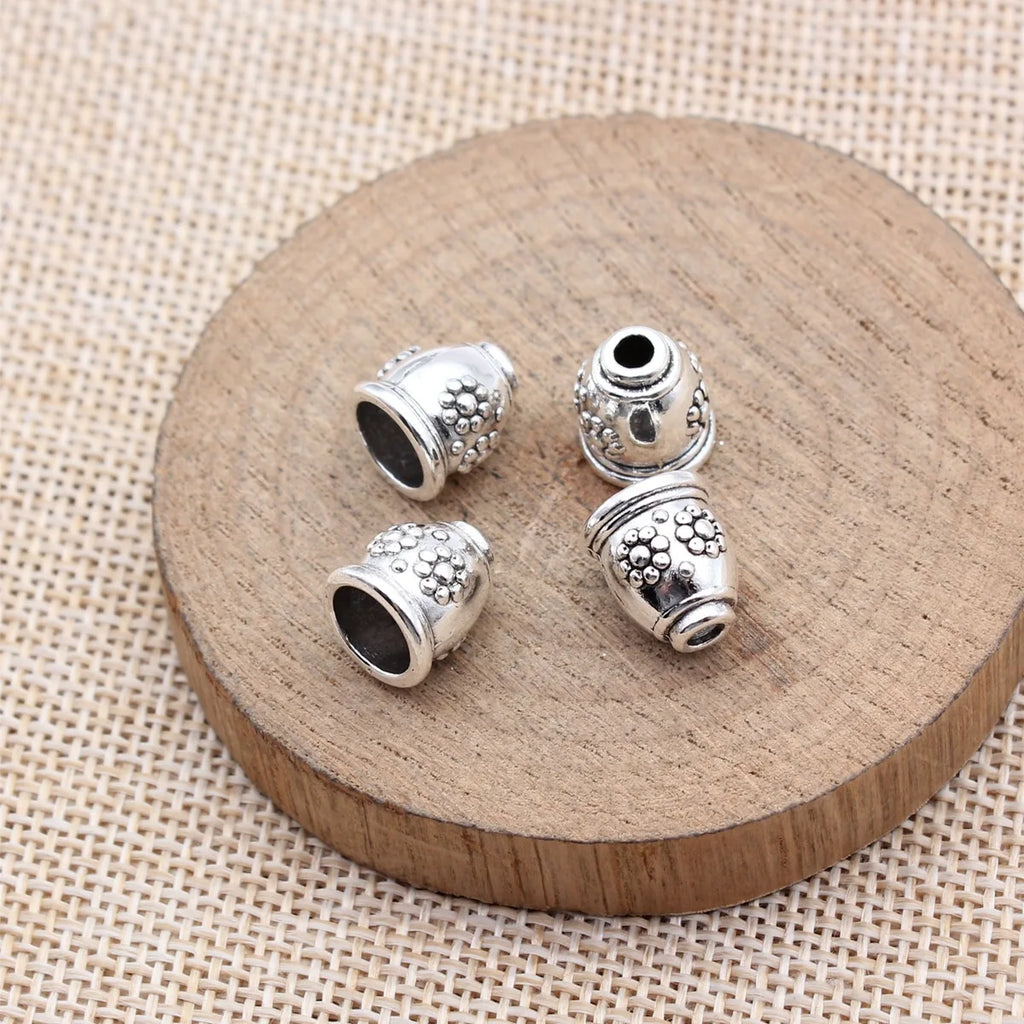 11x9.8x9.8mm 1.4g Multicolor Zinc Alloy Cone Tassel Cap Bead End Findings for DIY Earrings and Pendants