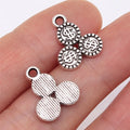 15x13mm 1g Antique Silver Zinc Alloy Dollar Chip Charm Pendant for DIY Bracelet Necklace Making