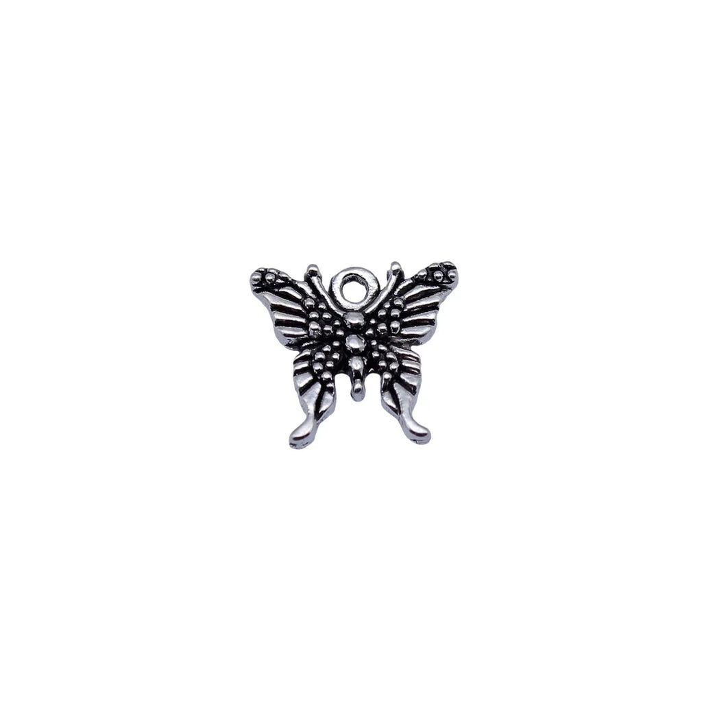 17x15mm 1.25g Antique Silver Zinc Alloy Butterfly Charm Pendant for DIY Necklace Bracelet Jewelry Making