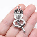 41x19mm 4.4g Antique Silver Zinc Alloy Cobra Charm Pendant for DIY Necklace Bracelet Jewelry Making