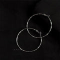 Exaggerated Copper Round Hoop Earrings Geometric Minimalist Sweet Cool Statement Jewelry