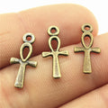 18x8mm 0.3g Multi-Color Zinc Alloy Cross Charm Pendant for DIY Bracelet Necklace Jewelry Making