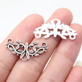 29x14mm 1.35g Antique Silver Zinc Alloy Tree Branch Connector Charm for DIY Necklace Bracelet Making