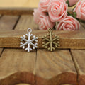 20x15MM Antique Silver Zinc Alloy Snowflake Charm Pendant for DIY Necklace Bracelet Jewelry Making