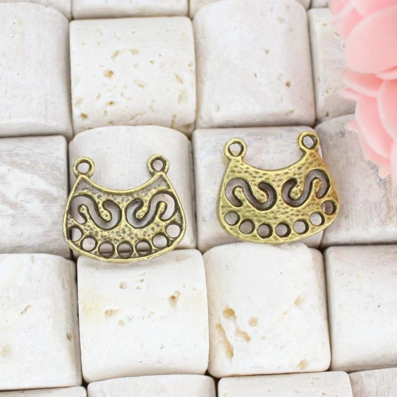 19x17MM Zinc Alloy Hollow Charm Pendant for DIY Necklace Bracelet Jewelry Making