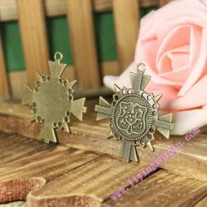 41MM Zinc Alloy Shuriken Charm Pendant for DIY Necklace Bracelet Jewelry Making
