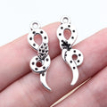 31x9mm 1.6g Antique Silver Zinc Alloy Snake Charm Pendant for Bracelet Necklace DIY Jewelry