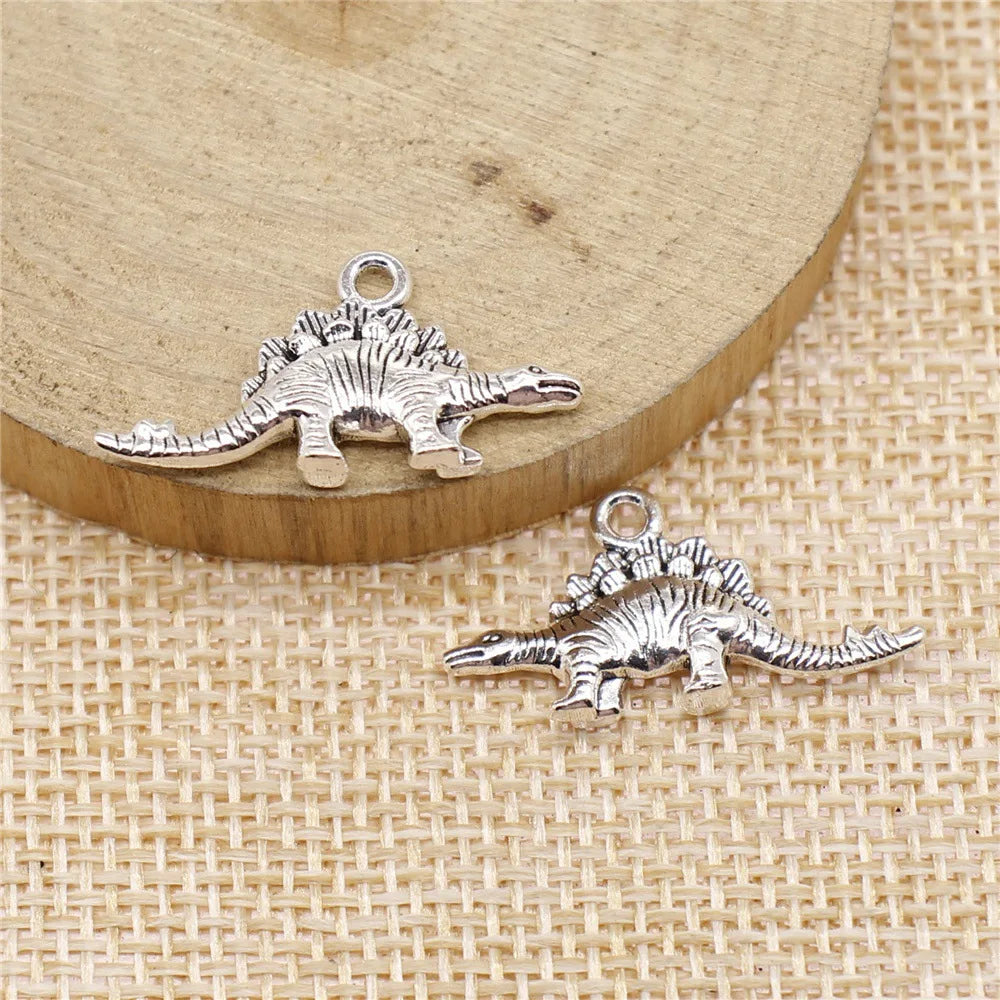 13x26mm 1.8g Multicolor Zinc Alloy Dinosaur Charm Pendant for DIY Bracelet Necklace Making