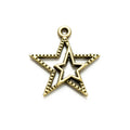 23x21MM Antique Silver Zinc Alloy Double Star Charm Pendant for DIY Necklace Bracelet Jewelry Making