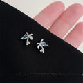 Mini Copper Coconut Tree Stud Earrings, Sweet Cool Fresh Leaf Designer Jewelry