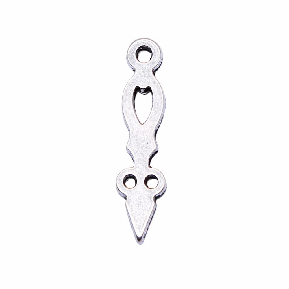 26x7mm 1g Antique Silver Zinc Alloy Pointer charm pendant for DIY necklace bracelet jewelry making