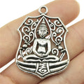 46x33mm 8.7g Antique Silver Zinc Alloy Buddha Charm Pendant for DIY Necklace Bracelet Jewelry Making