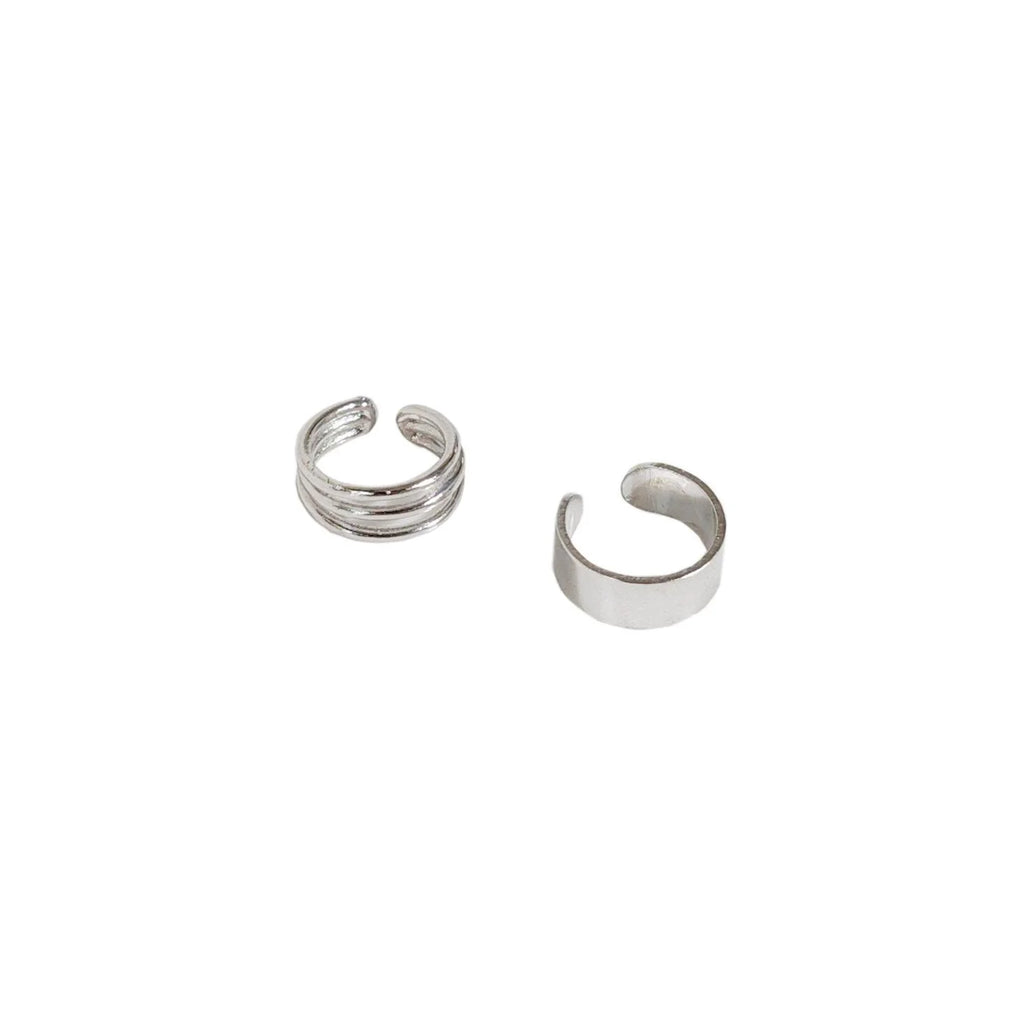 2025 Trendy Copper Geometric Hoop Drop Earrings No Piercing Ear Cuffs Sweet Cool Minimalist Style