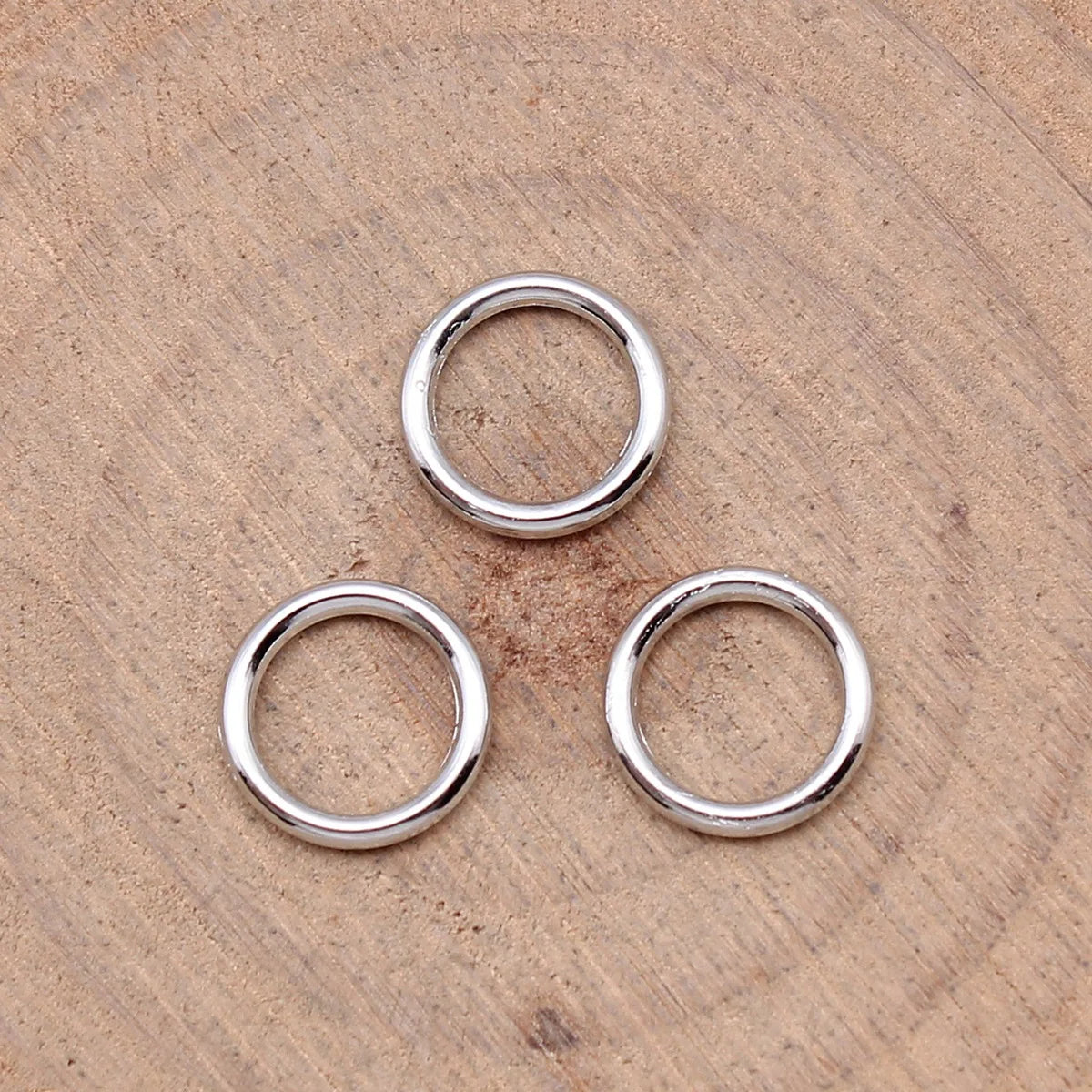 10x10mm 0.24g Multicolor Zinc Alloy Round Ring Charm Pendant for DIY Necklace Bracelet Making
