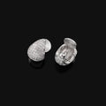 Elegant Teardrop Micro Pave Zircon Stud & Clip On No Piercing Light Luxury Commuter Earrings