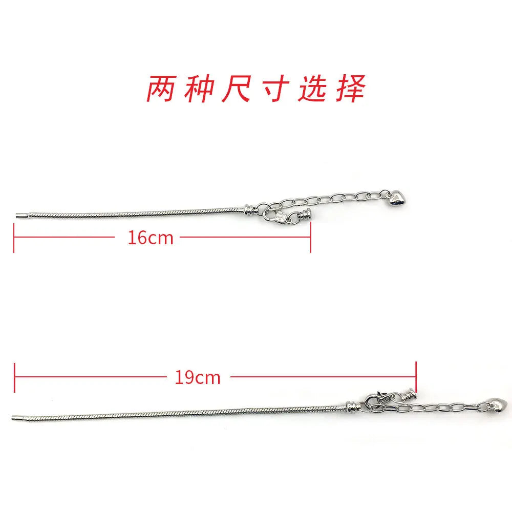 Copper Adjustable Basic Bracelet Jewelry Findings for DIY Charm Bracelet Making