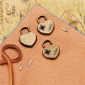 17x13MM Antique Silver Zinc Alloy Heart Lock Charm Pendant for DIY Necklace Bracelet Jewelry Making