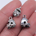 13x12mm 1.4g Antique Silver Zinc Alloy Football Helmet Charm Pendant for DIY Sports Jewelry Making