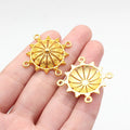 26x26mm 2.8g Multicolor Zinc Alloy Four-Hole Connector Charm for Body Chain Waist Chain Jewelry