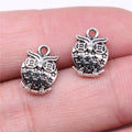 13x9mm 1.1g Antique Silver Zinc Alloy Owl Cat Charm Pendant for DIY Necklace Bracelet Jewelry Making