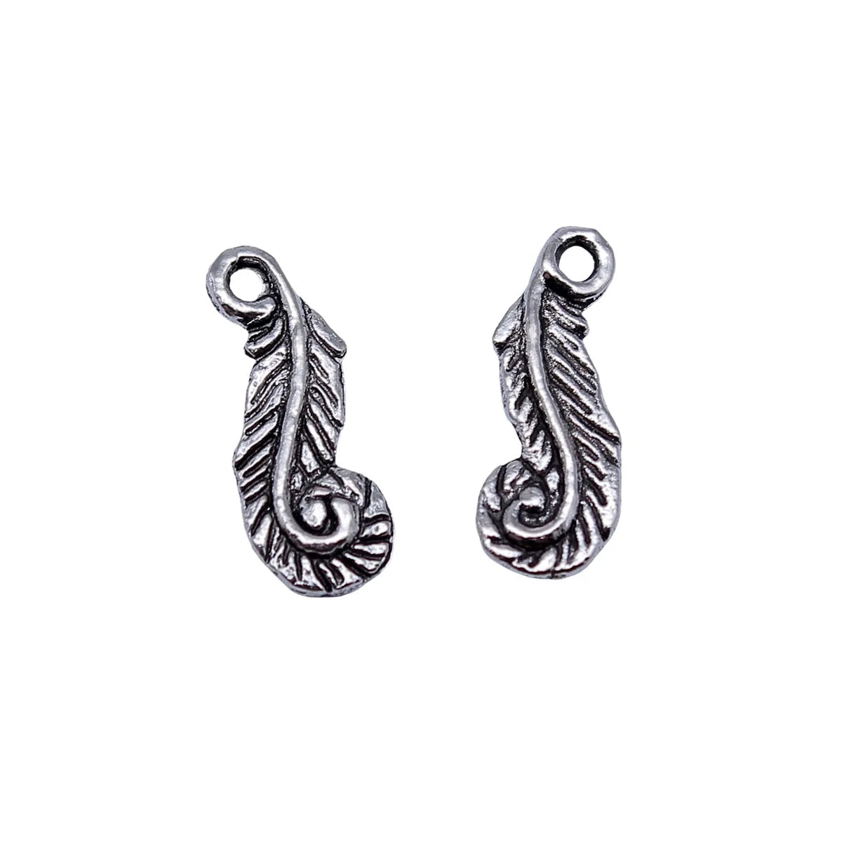 16x6.1mm 0.36g Antique Silver Zinc Alloy Leaf Charm Pendant for DIY Bracelet Necklace Jewelry Making