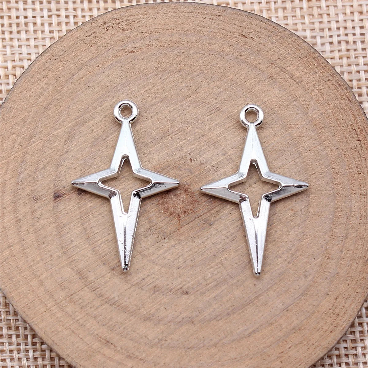 27x17mm 1.13g Multicolor Zinc Alloy Shining Star Charm Pendant for DIY Necklace Bracelet Jewelry Making
