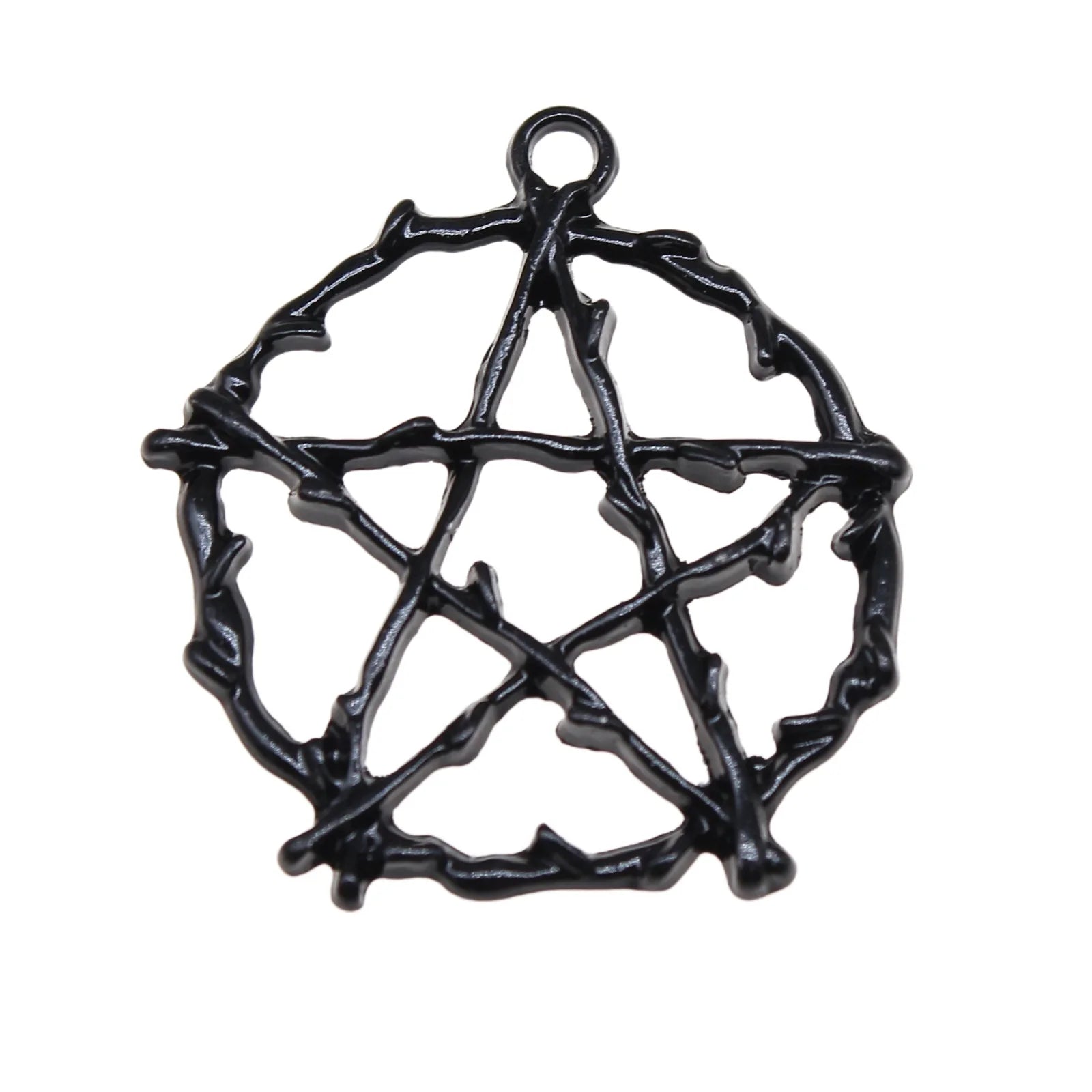 28x26mm 2.3g Multicolor Zinc Alloy Five-Point Star Charm Pendant for DIY Necklace Bracelet Making