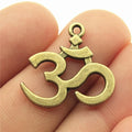 23x21mm 1.9g Multicolor Zinc Alloy OM Symbol Charm Pendant for DIY Necklace Bracelet Making