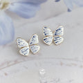 Original Design Alloy Butterfly Stud Earrings New Chinese Floral Geometric Fashion Jewelry