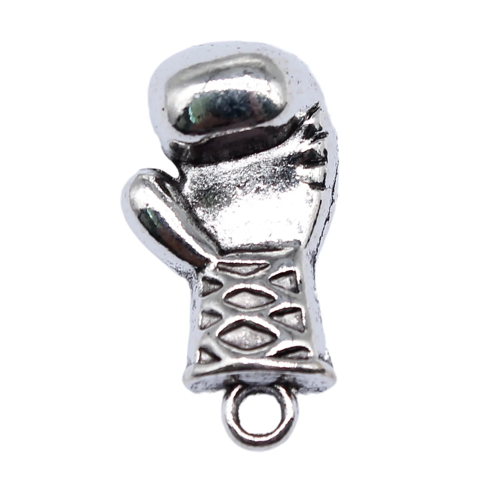 28x15mm 10.3g Multicolor Zinc Alloy Boxing Glove Charm Pendant for DIY Sports Jewelry Making