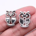 22x15mm 1.8g Multicolor Zinc Alloy Owl Cat Charm Pendant for Handmade Necklace Bracelet DIY Jewelry