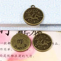 18MM Zinc Alloy Virgo Charm Pendant for DIY Necklace Bracelet Jewelry Making