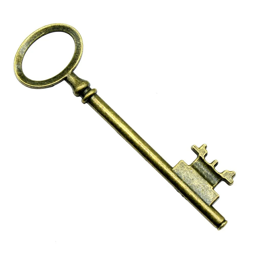 79mm 8.6g Multicolor Zinc Alloy Key Charm Pendant for DIY Necklace Bracelet Jewelry Making