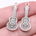 28x10mm 1.45g Multicolor Zinc Alloy Guitar Charm Pendant for DIY Bracelet Necklace Jewelry Making
