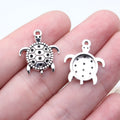 20x17mm 1.4g Antique Silver Zinc Alloy Sea Turtle Charm Pendant for Necklace Bracelet DIY Jewelry