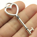 53x20mm 5.1g Antique Silver Zinc Alloy Vintage Key Charm Pendant for DIY Necklace Bracelet Jewelry Making